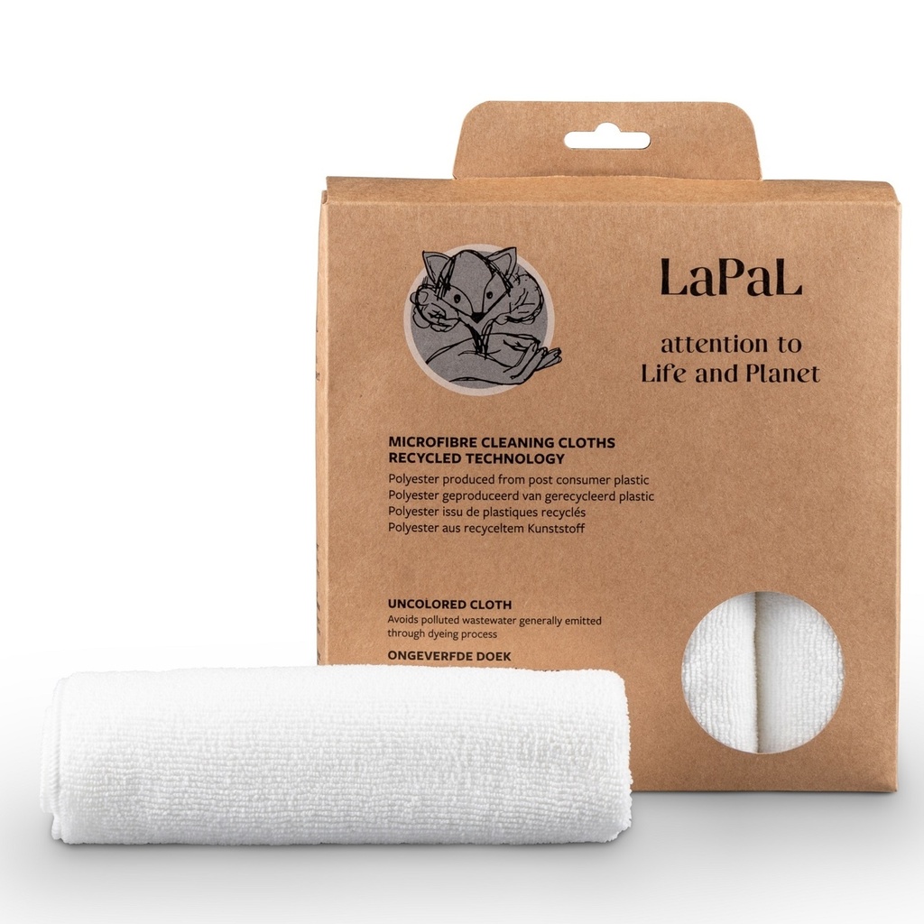 Mikrofasertuch LAPAL- Frotty, aus recyceltem Polyester,40x40 cm 5 Stk.